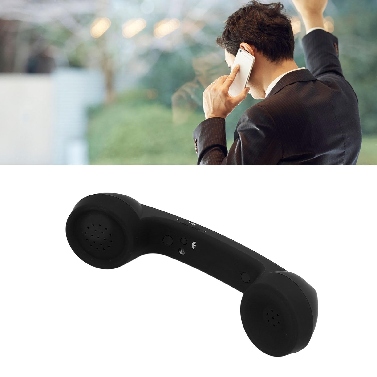 Amazon | 携帯電話受話器 レシーバー レトロ 電話受話器 クリア